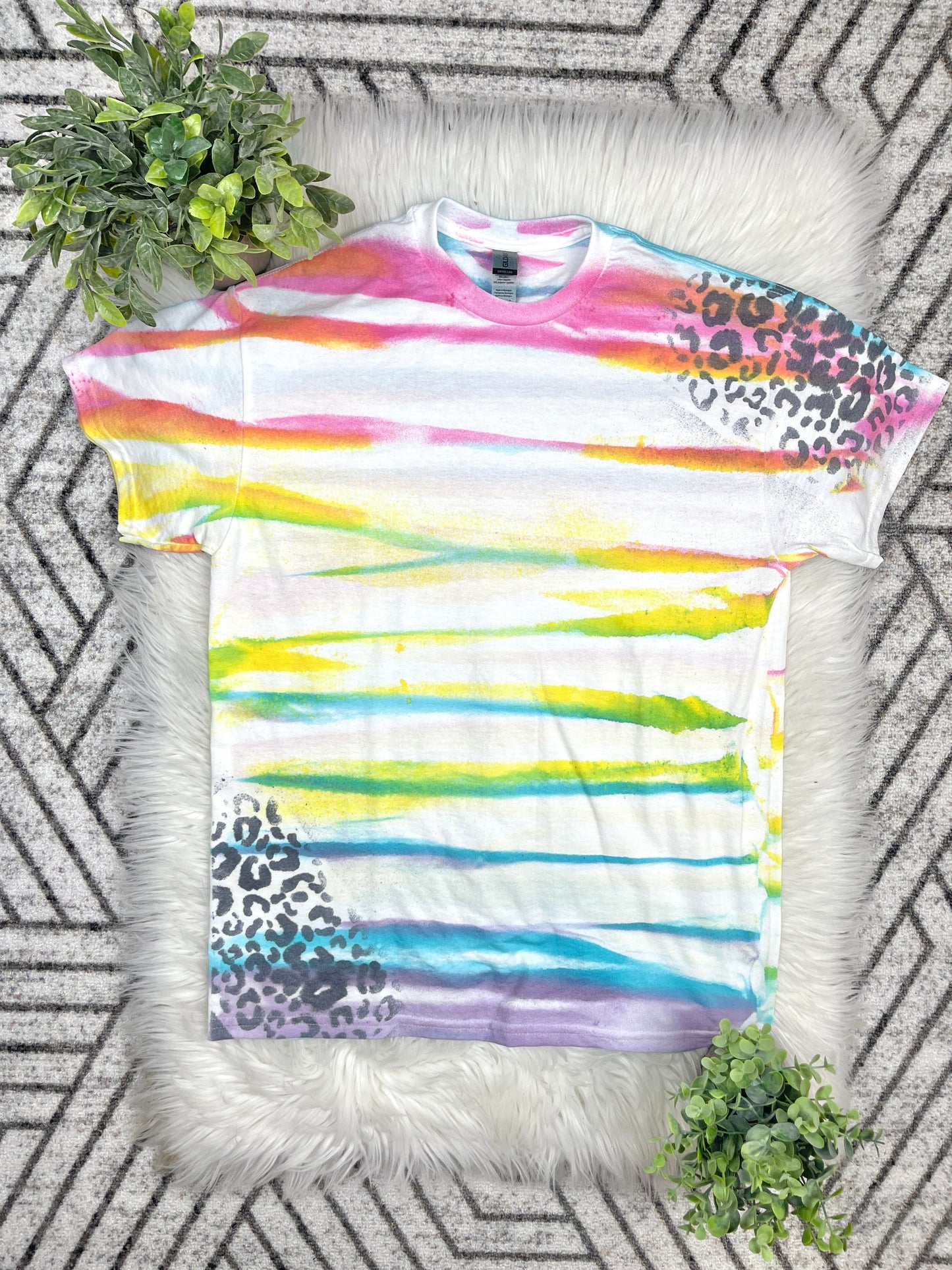 Rainbow stripe blank