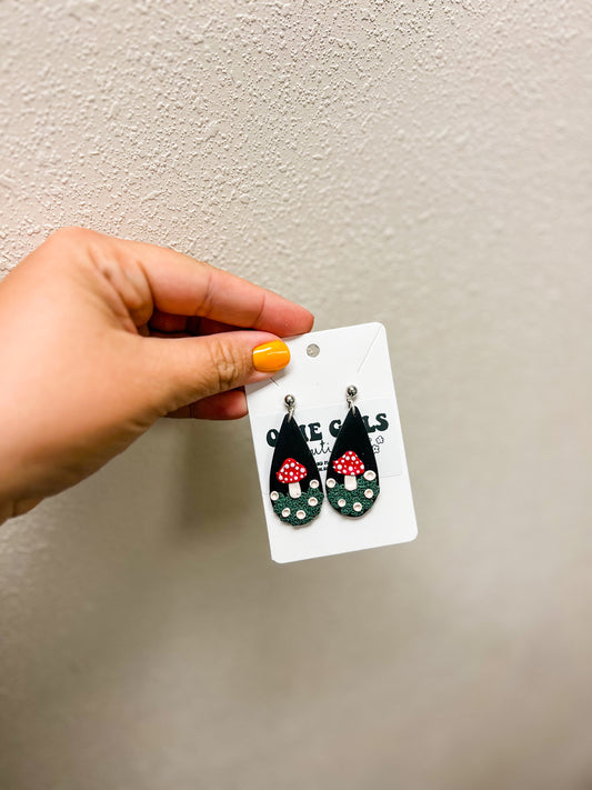 Clay Mushroom Earrings