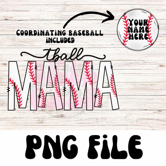 T-Ball Mama Digital Download | PNG File