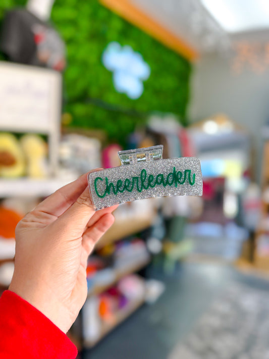 Cheerleader (green) - Hair Clip