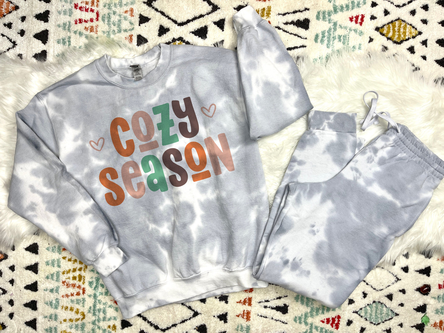 Cozy season grey dyed set