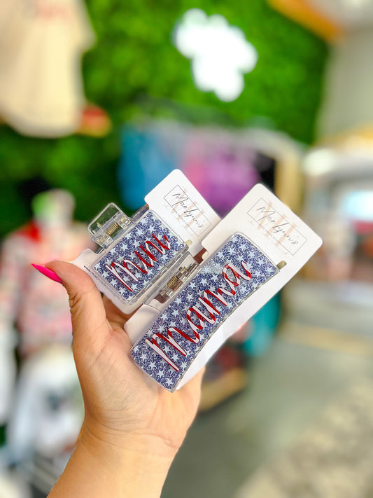 Stars and Stripes Mama & Mini - Hair Clip