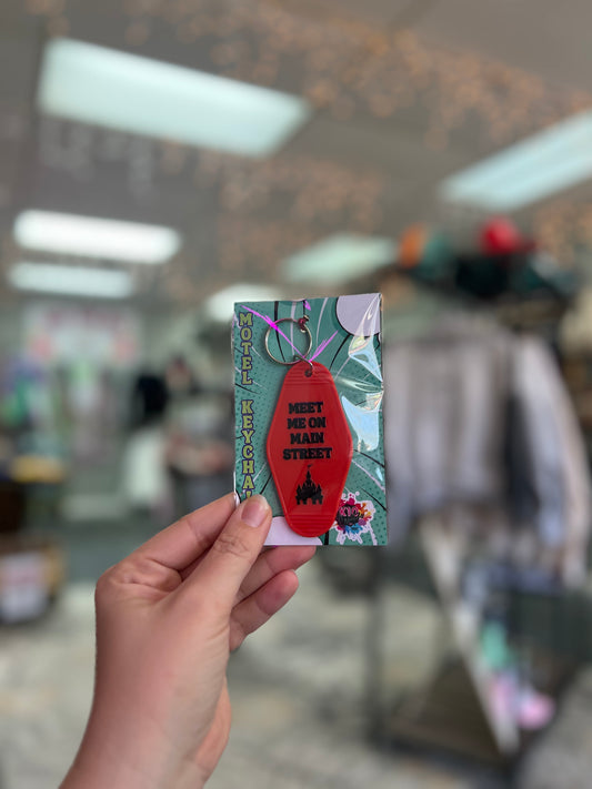 Meet Me On Main, Red Motel Keychain
