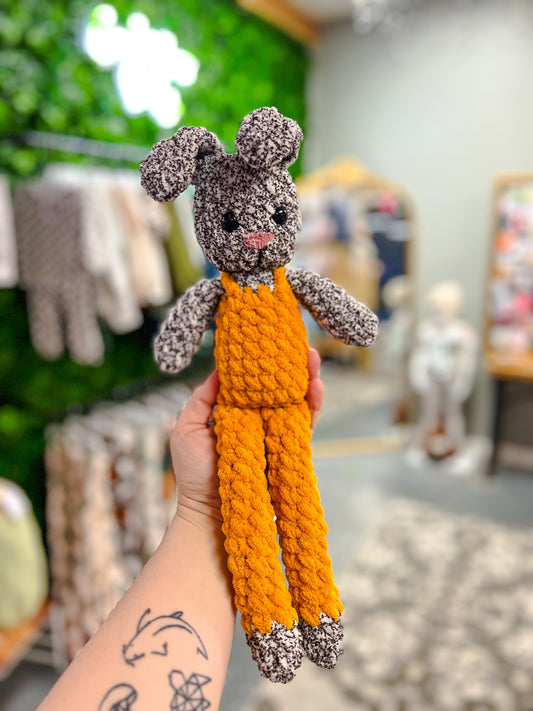 speckled leggy bunny orange overall