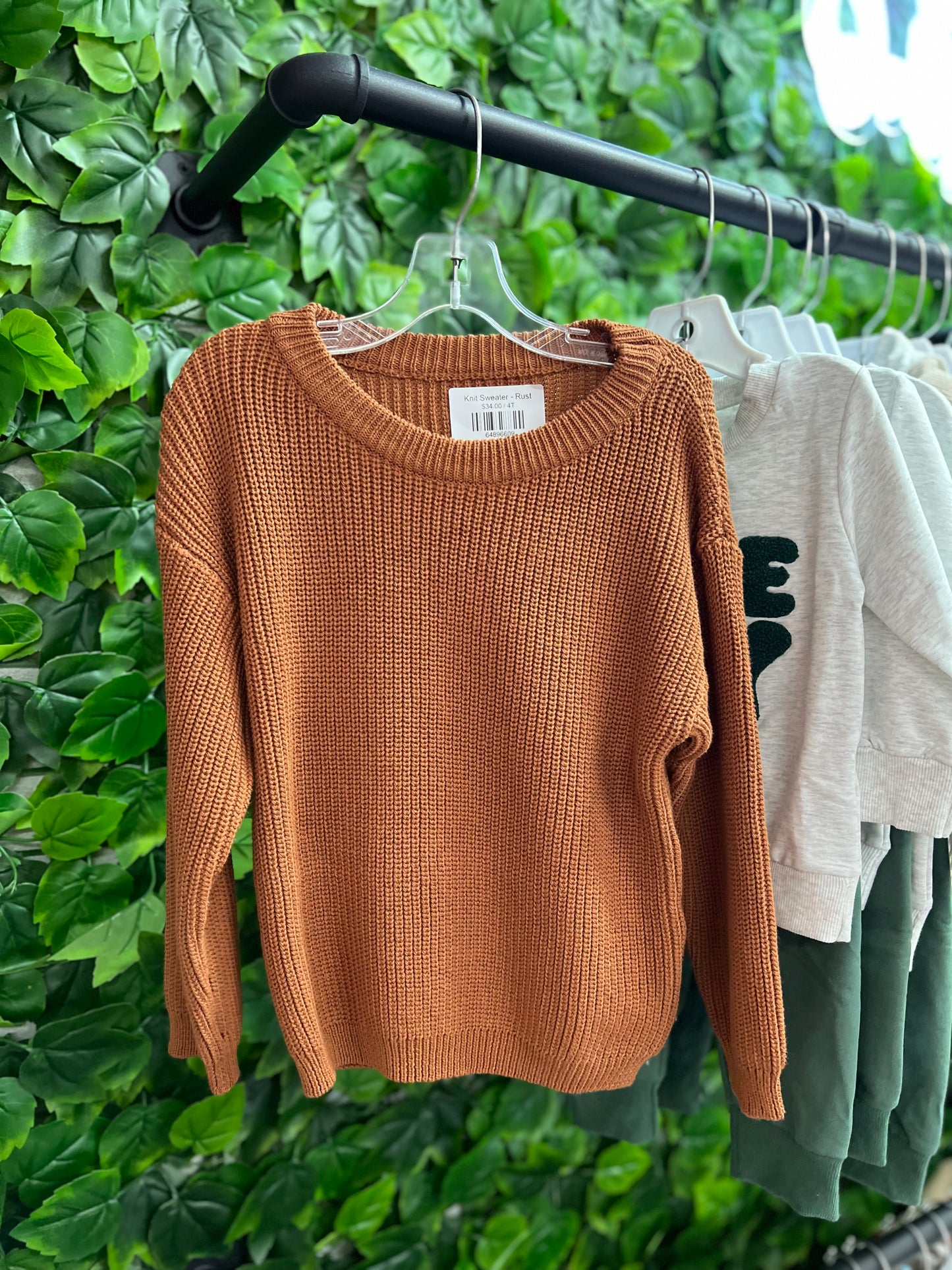 Knit Sweater - Rust