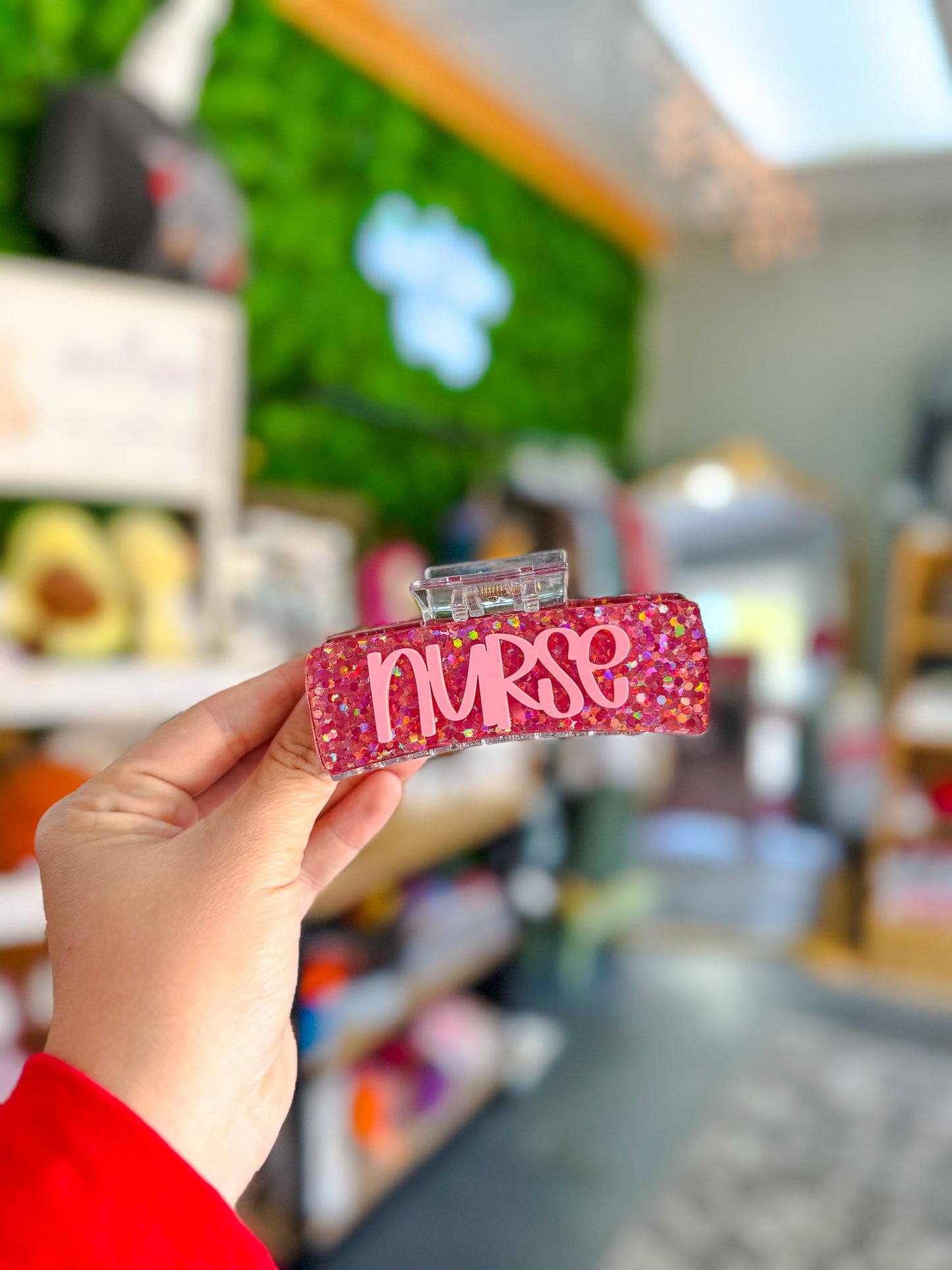 Nurse Pink- Hair Clip