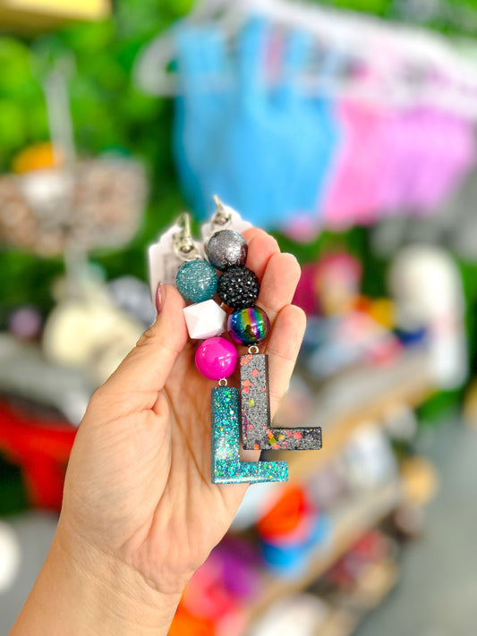 L {beaded keychain}