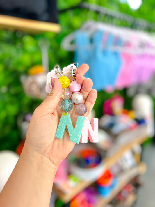 N {beaded keychain}