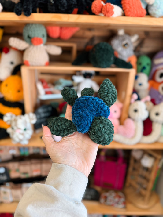 Dark blue heart seaturtle