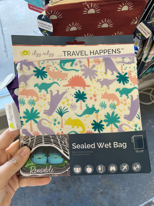 TRAVEL WET BAG/DANCING DINOS