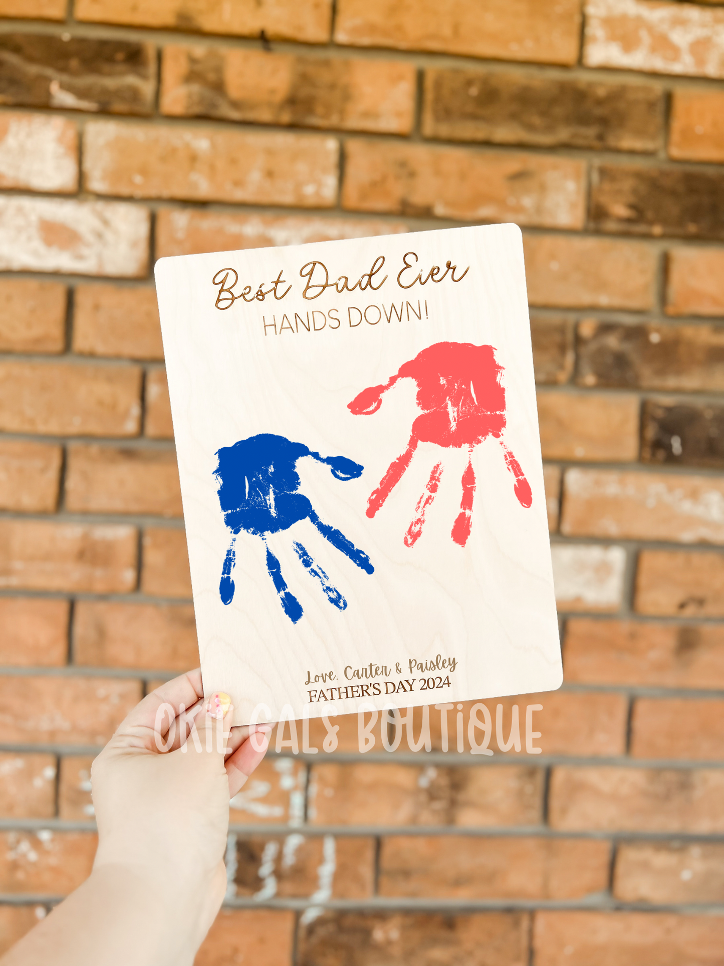 Best Dad Ever - Handprint Board