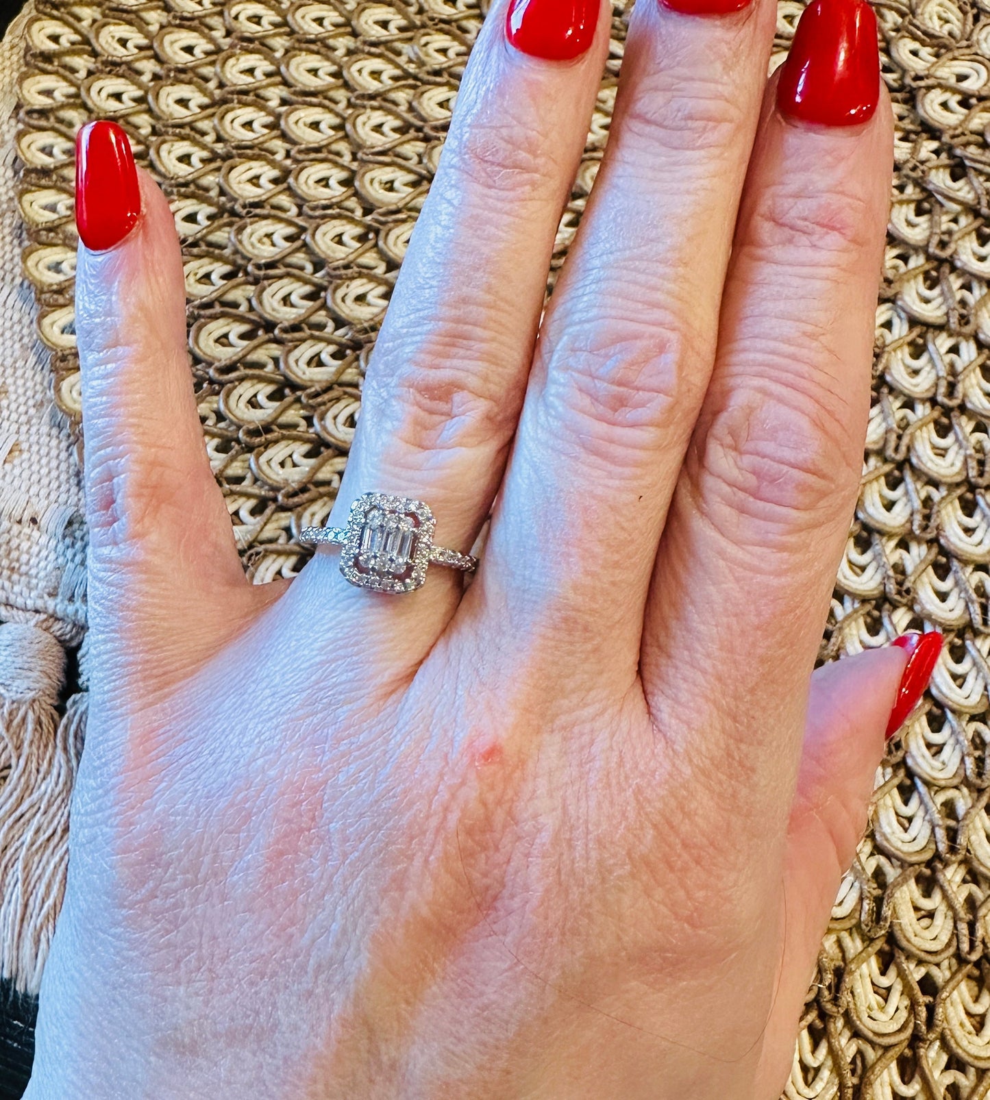 Modern Grace Emerald Cut Ring