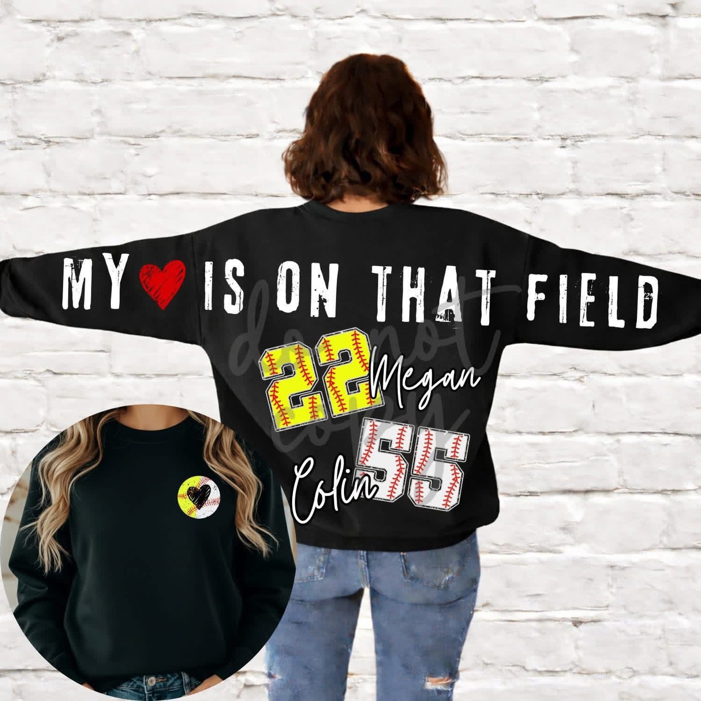 Front + Large Back Word Sweatshirts