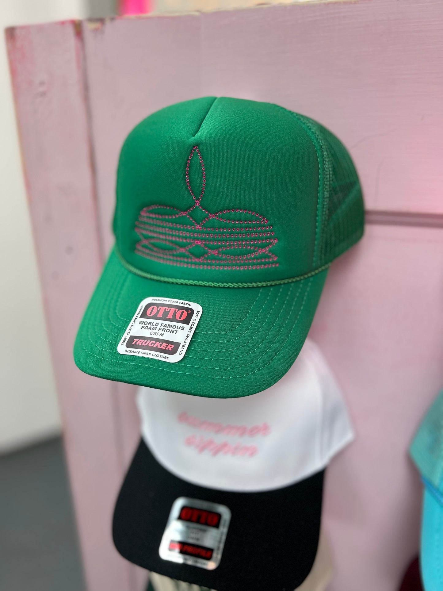 Boot Design - Green Trucker