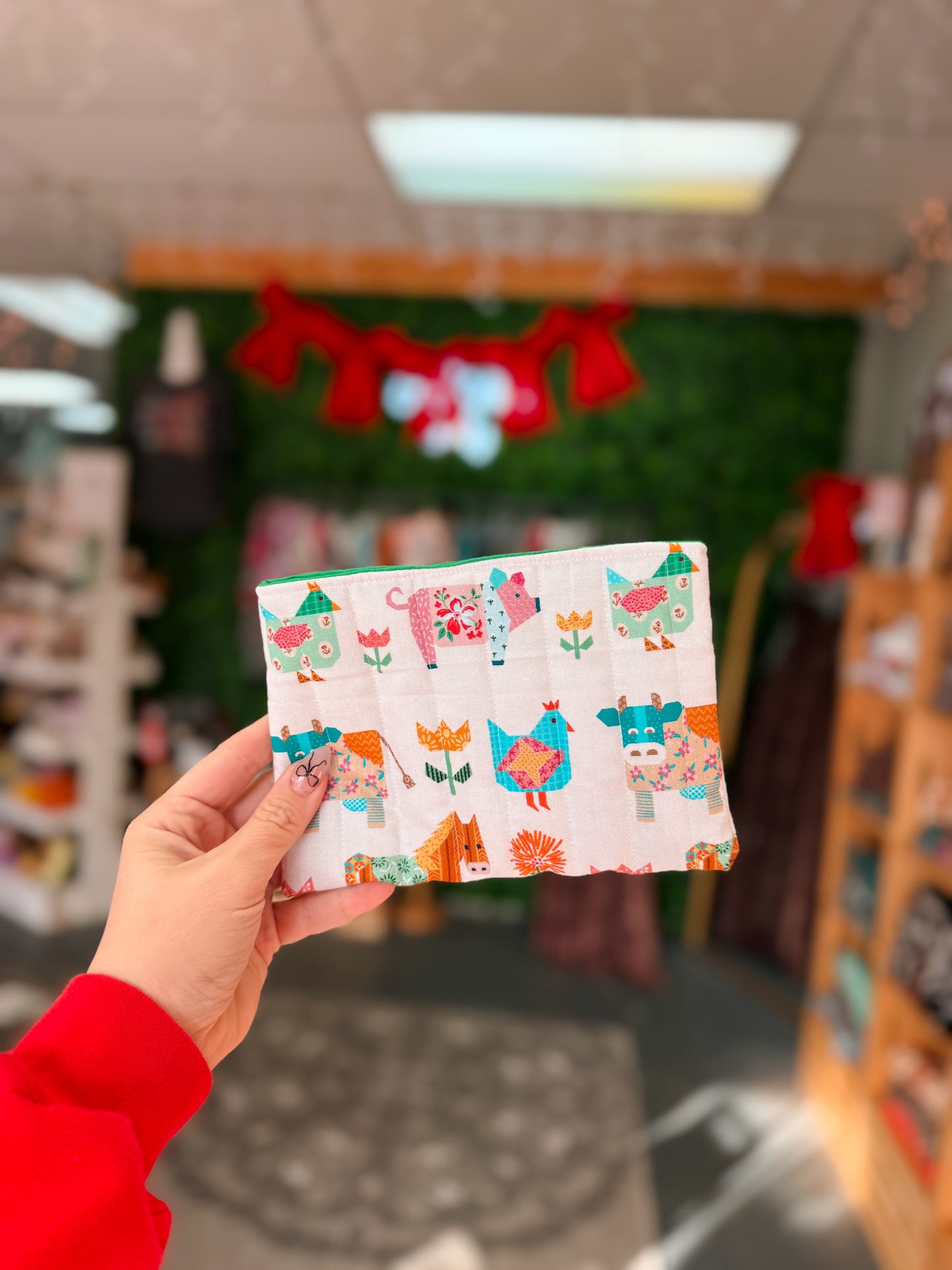 Mini Sleeve - Patchwork Farm Animals