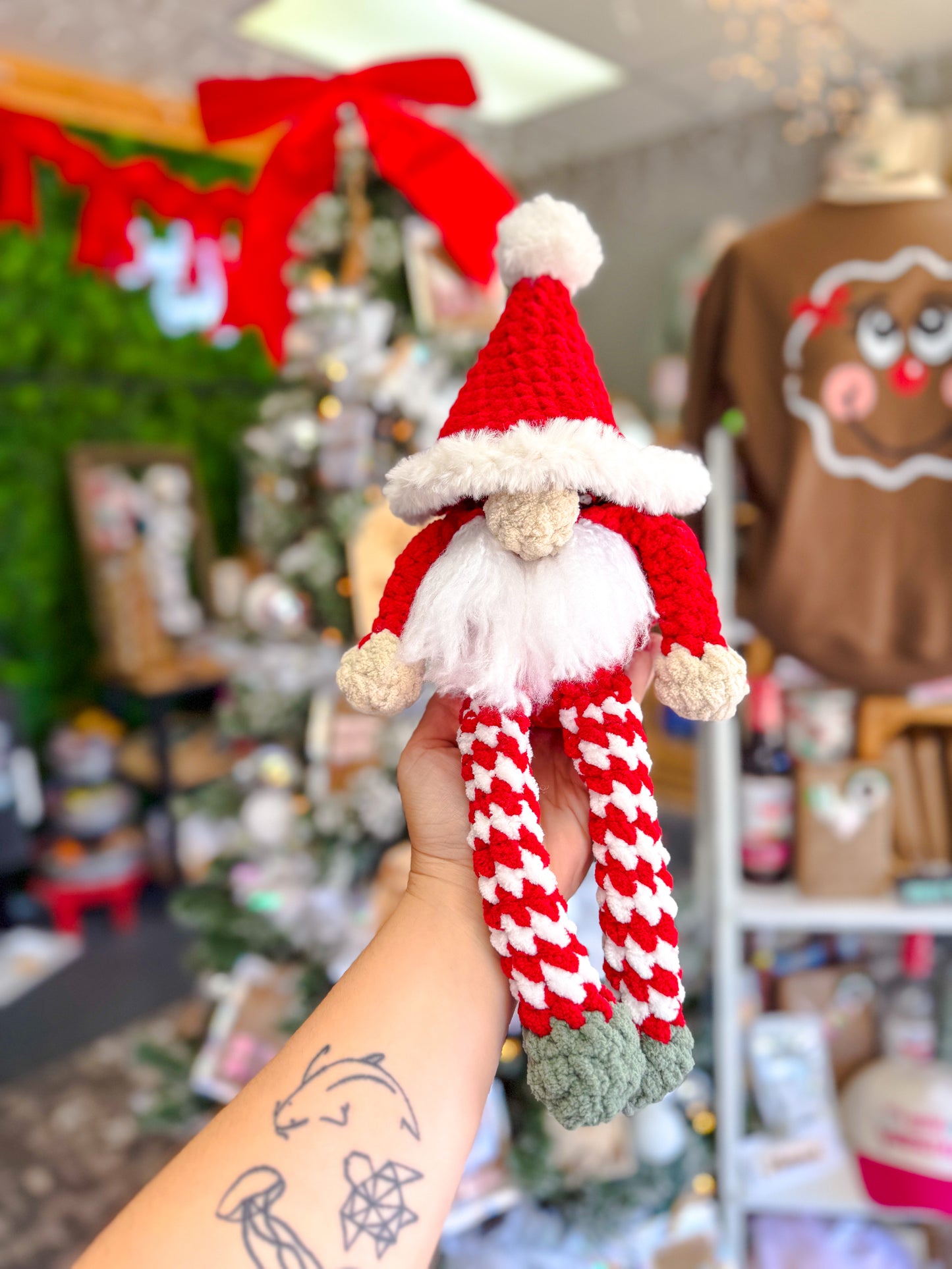 Santa Gnome Candy Holder