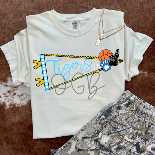 Oktaha Pennant Flag + Basketball