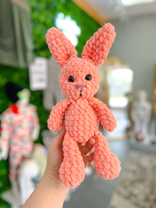 peach/pink bunny