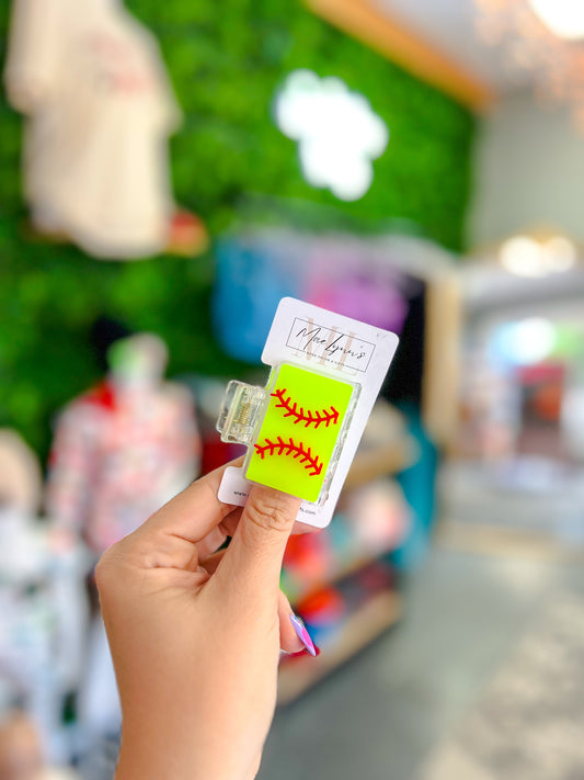 Softball - Hair Clip