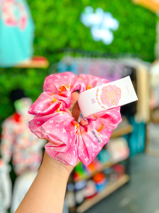 Pink/Orange Inspired Scrunchie