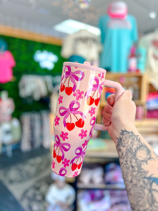 Cherries & Bows Tumbler