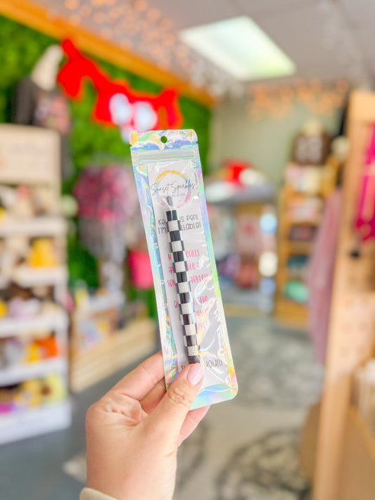 Checkered Pen