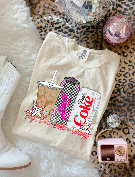 yes, I’ve eaten today {iced coffee, checkered al, dt cola}