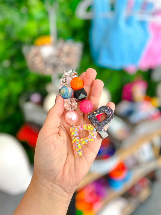 P {beaded keychain}