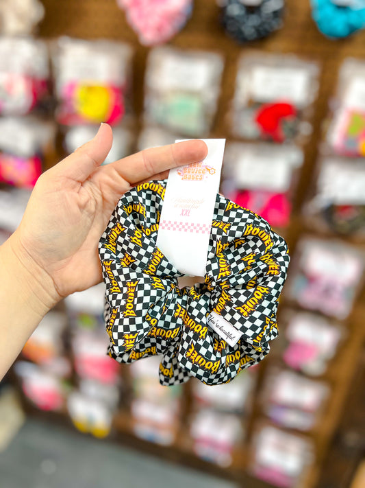 Checkered Boujee Scrunchie