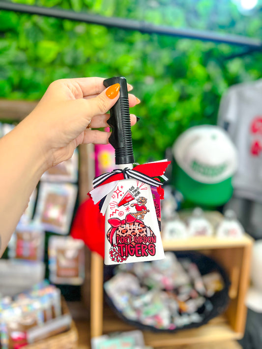 FTG Cowbell - Leopard Football White