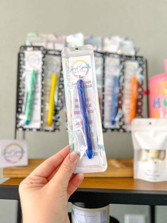 Pens - Blue Sparkle