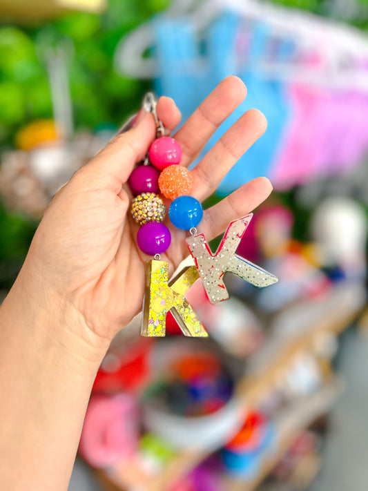 K {beaded keychain}