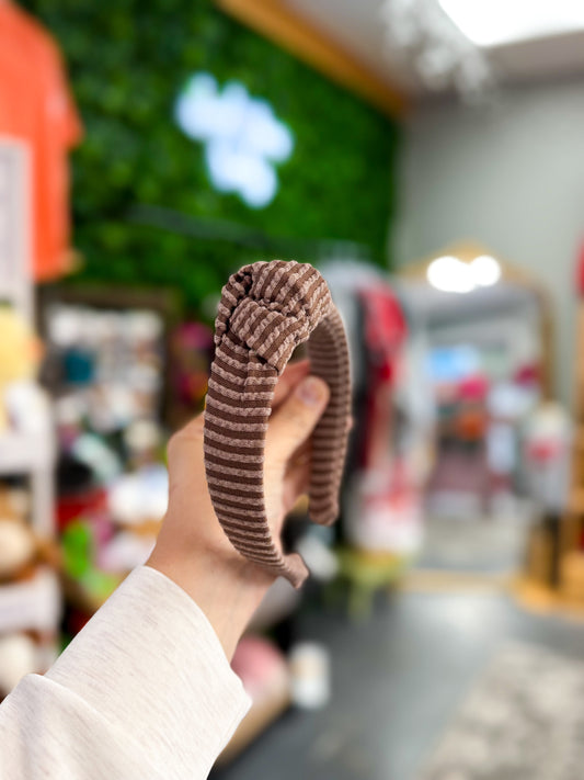 Brown Urban Rib Headband