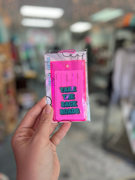 Back Roads, Pink Bag/Luggage Tags w/loop