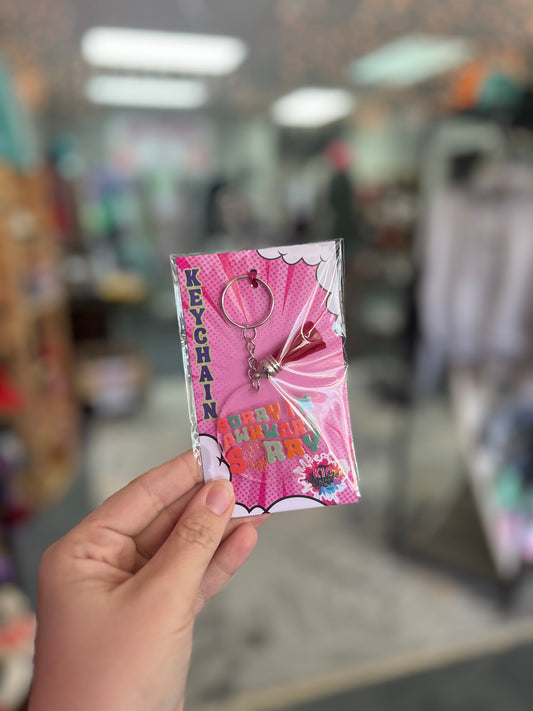 Sorry I'm Awkward Circle Keychain