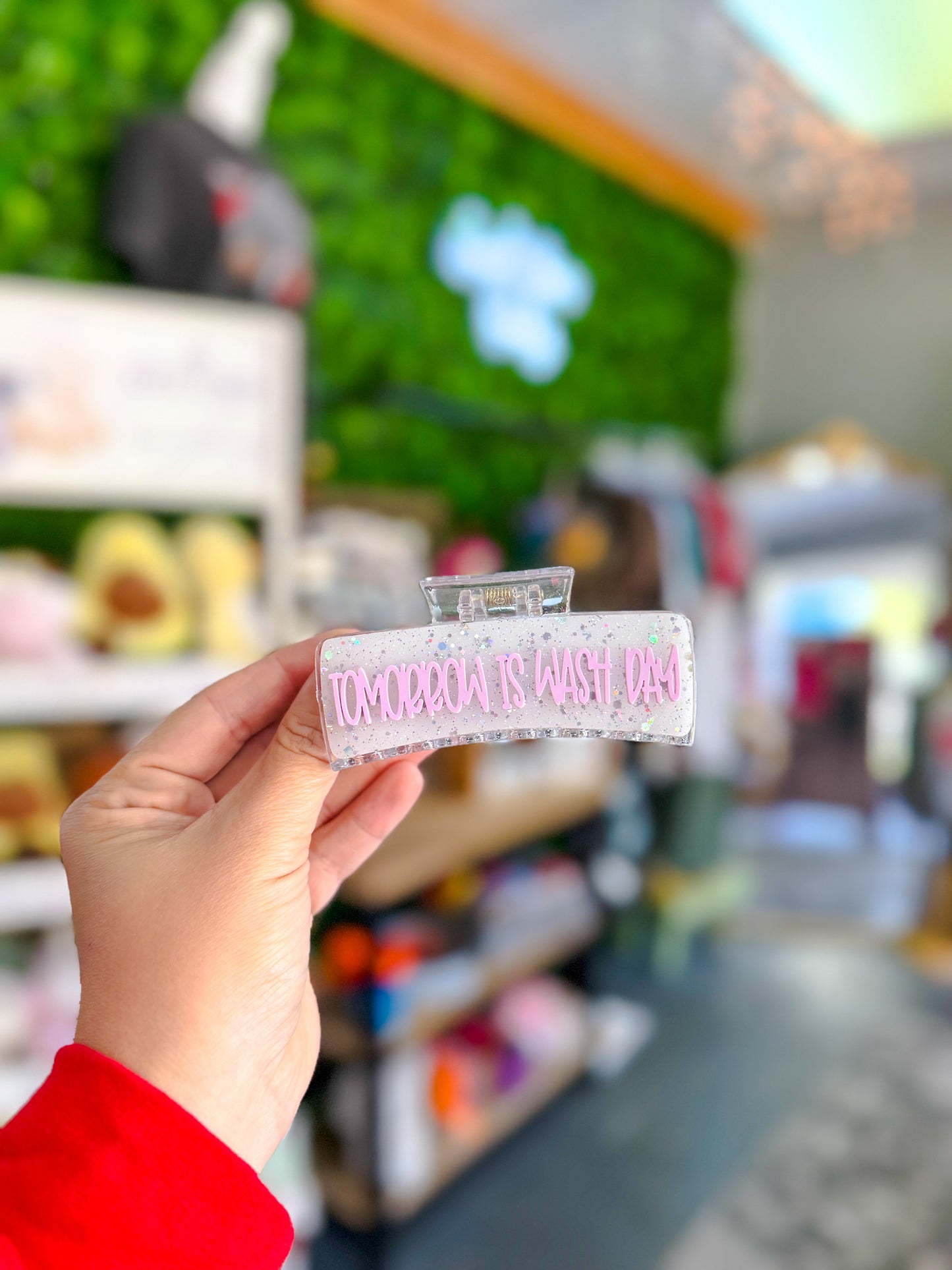 Tomorrow is Wash Day - Hair Clip