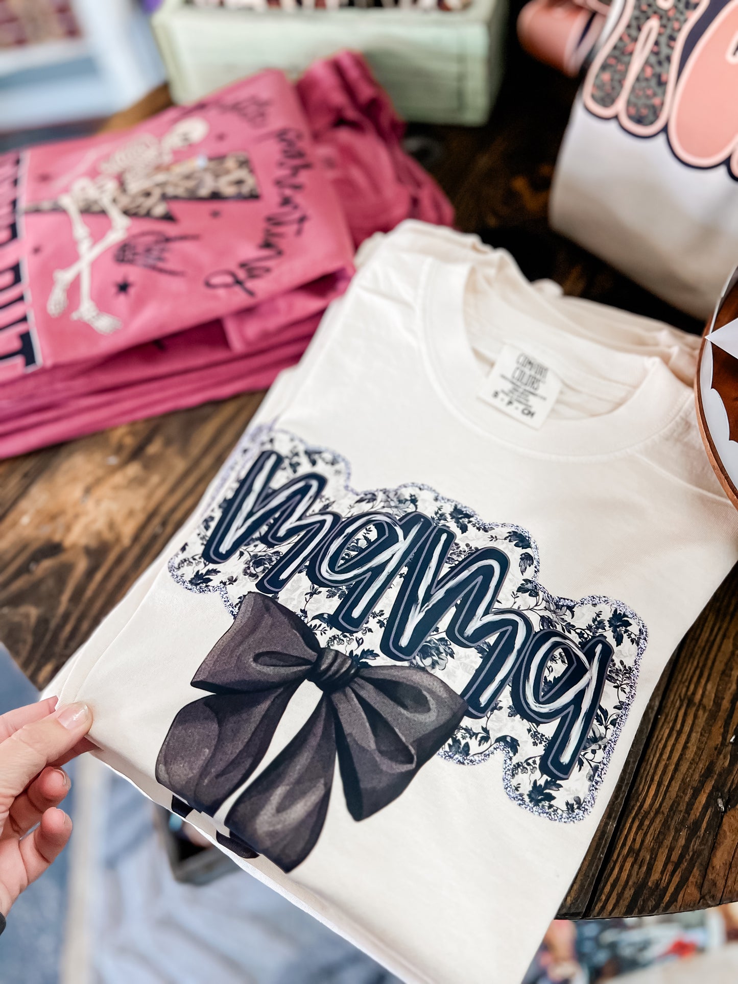 Black + Ivory Bow Mama