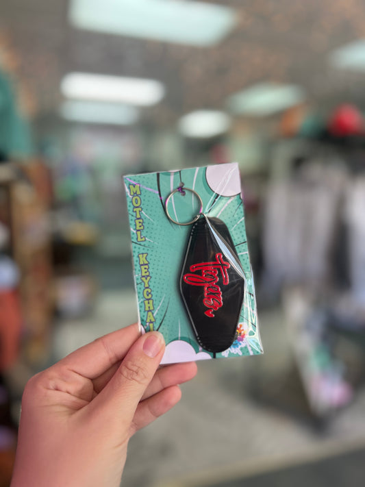 Tigers, Black Motel Keychain