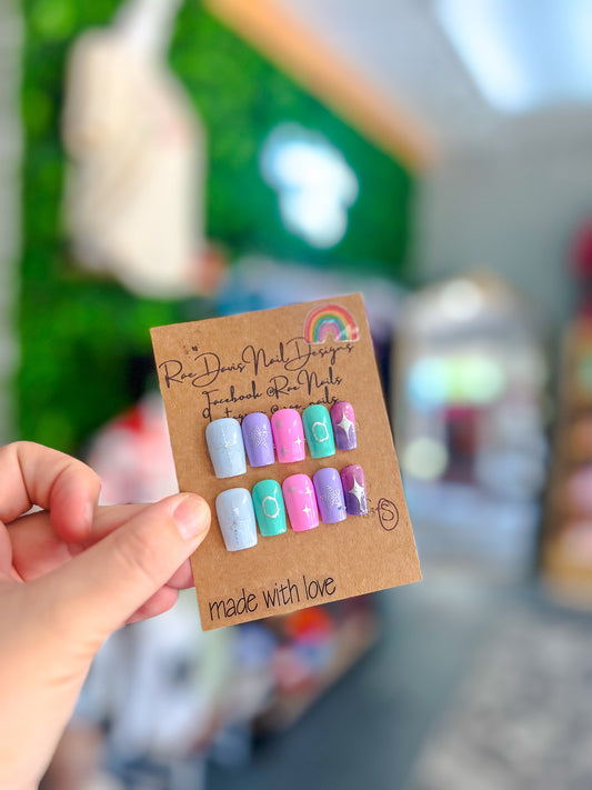 Press On Nail Set | Pastels {size small}