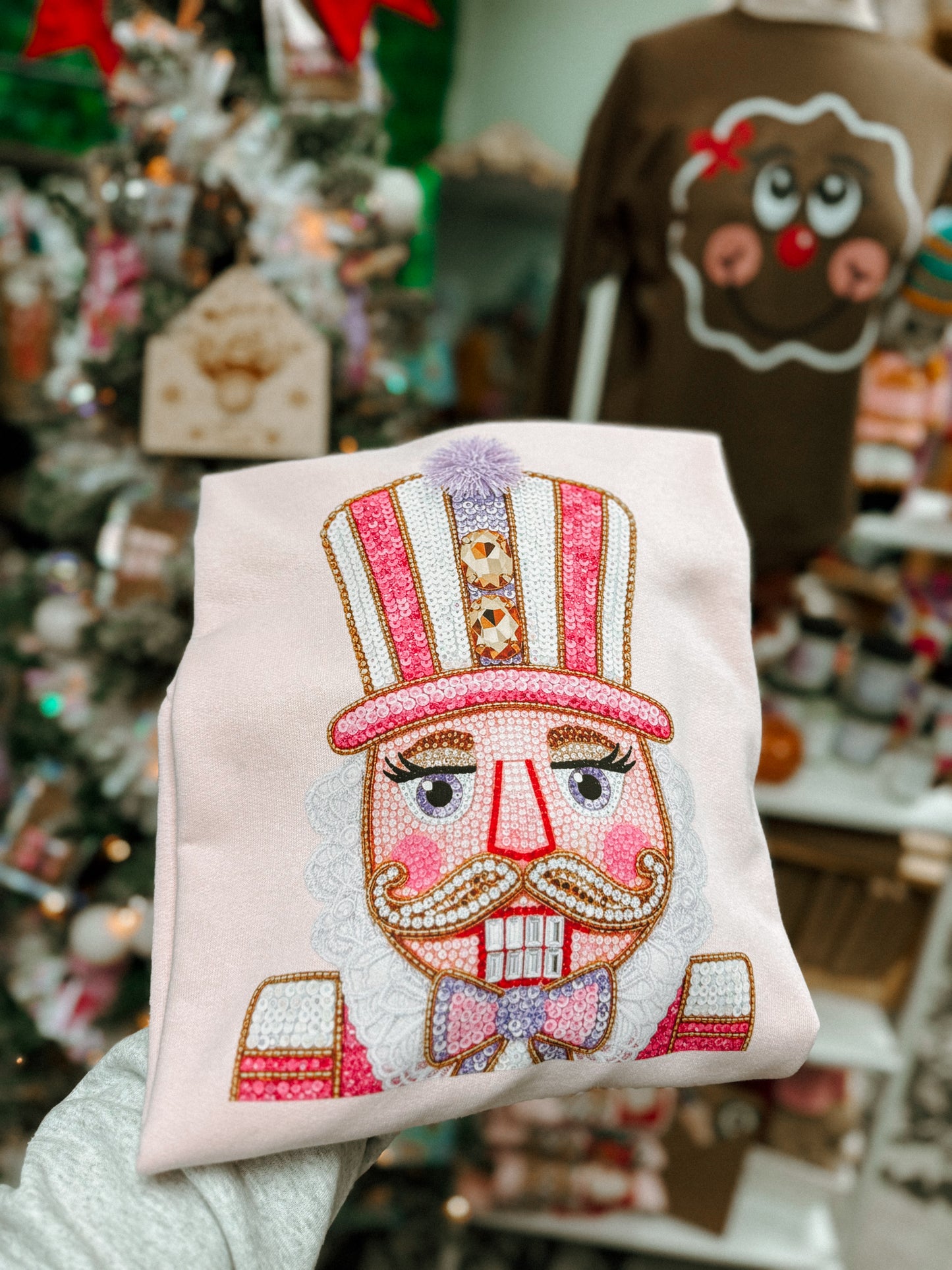 Faux Rhinestone Nutcracker