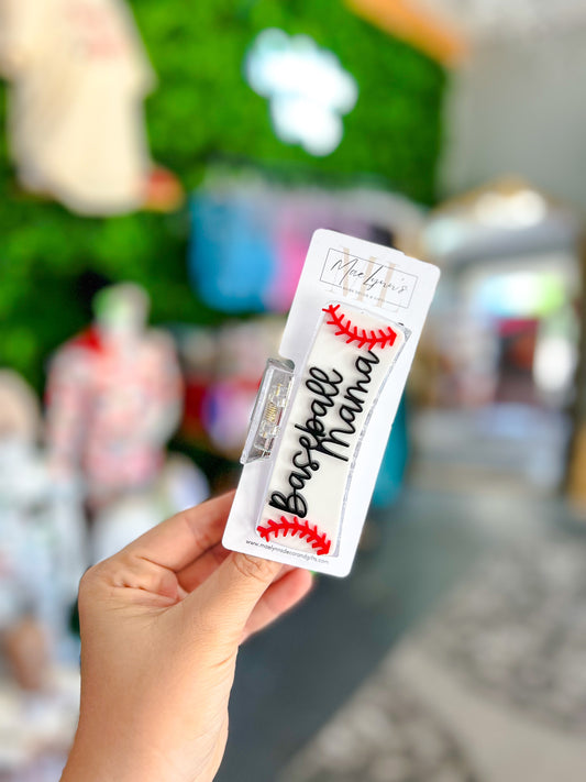 Baseball Mama / Baseball Hair Clip