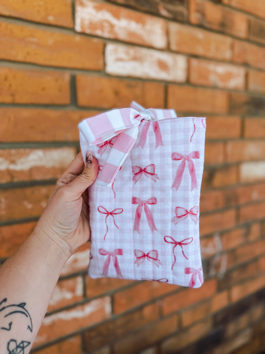 Kindle Case - gingham bows
