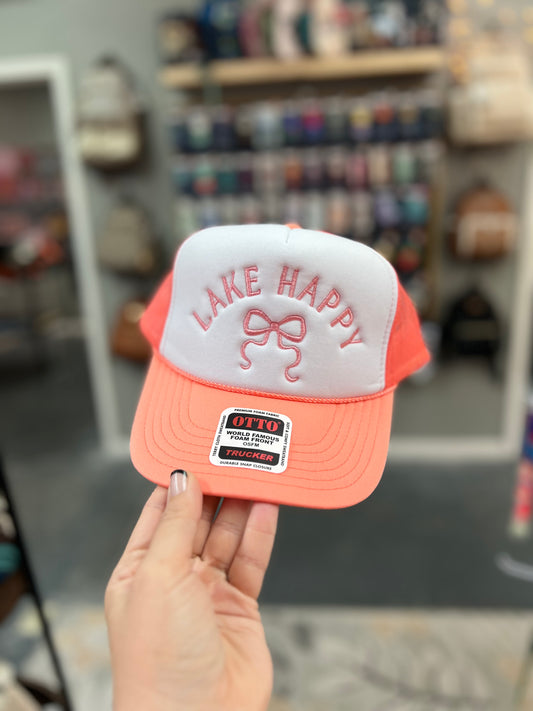 Lake Happy - COR/WHT Trucker