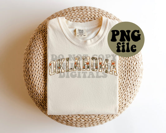 Oklahoma Boho Cactus Digital Download | PNG File