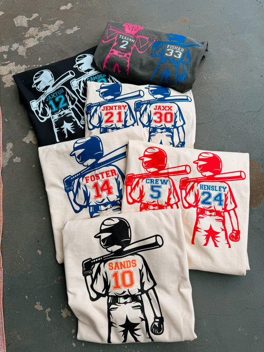 CUSTOM Baseball + Back