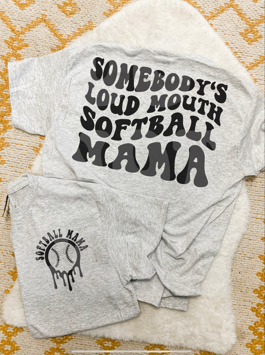 Loud Mouth Softball Mama - WS