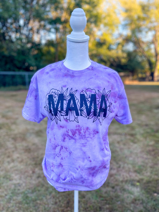 Hand Dyed Simple Floral Mama